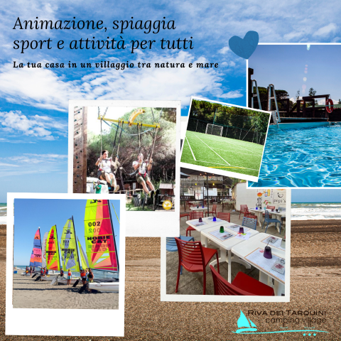 Villaggio sul mare con animazione eventi imperdibili per tutte le età nel nostro camping a Tarquinia